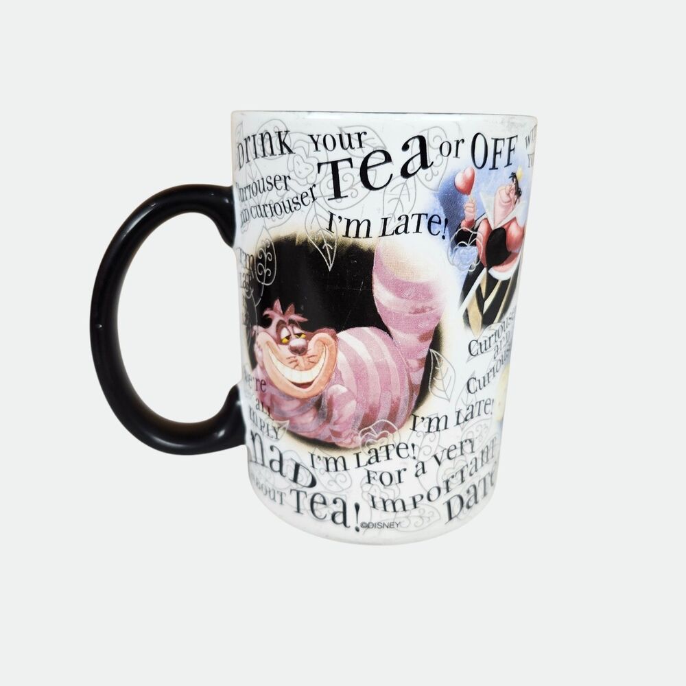 Disney ALICE IN WONDERLAND "We're All Simply‎ Mad " Coffee Mug